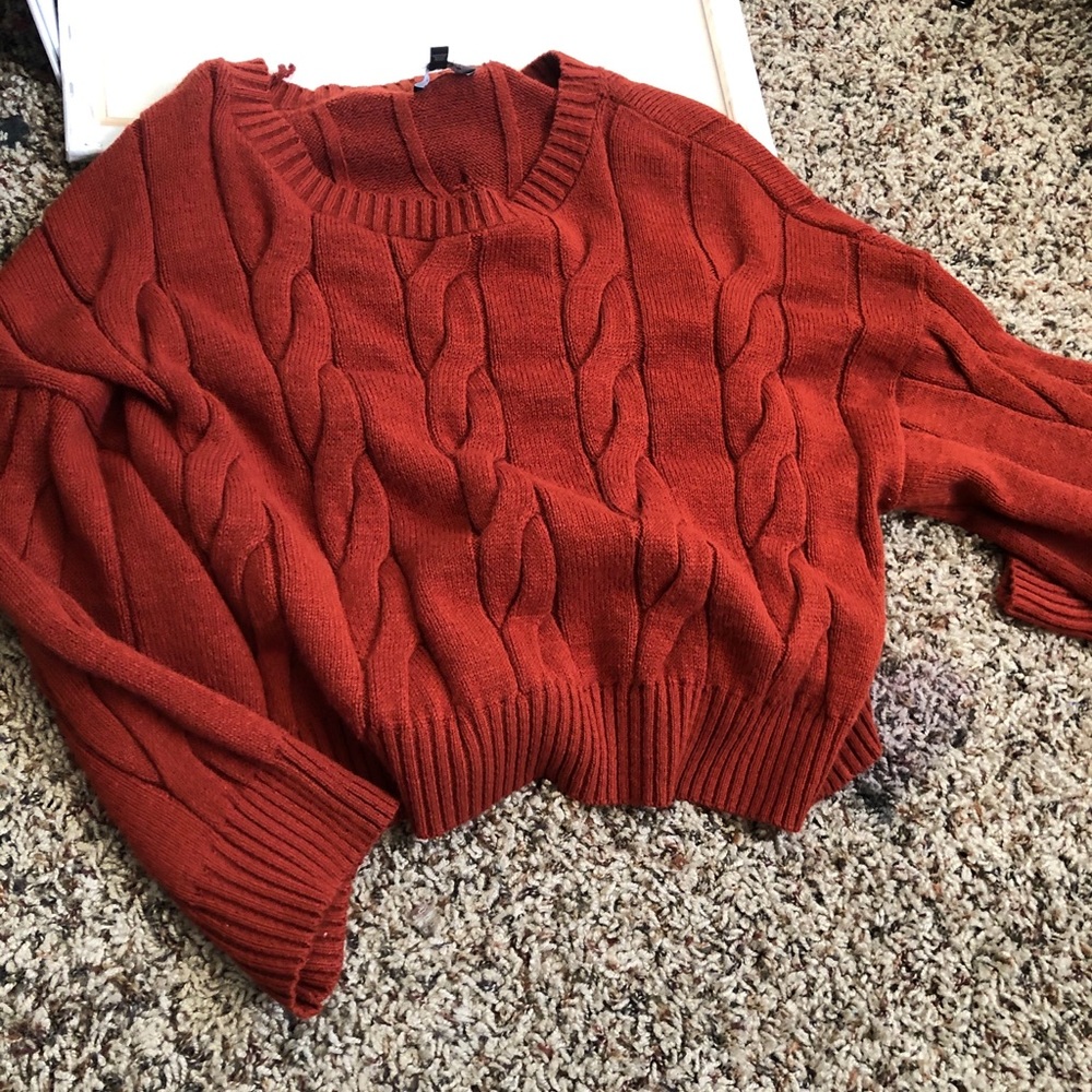 Express sweater color burgundy brand new